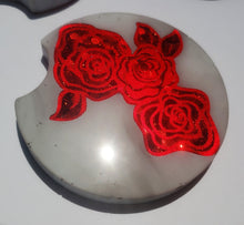Load image into Gallery viewer, Rose set of 2 car coasters
