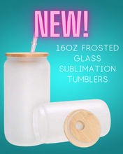 Load image into Gallery viewer, 50 case of 16oz Sublimation Glass Tumblers
